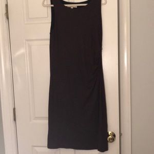 Loft heather burgundy dress. Size Large